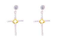Earrings Agios Woman in Silver Zirconia AGI294/O